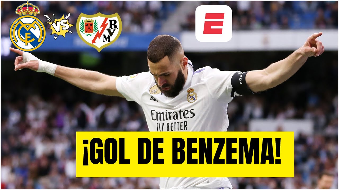 GOL DE BENZEMA Real Madrid le gana 1-0 al Rayo Vallecano | La Liga ...