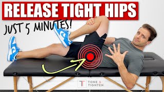 Release Your Tight Hips In Just 5 Minutes Resimi