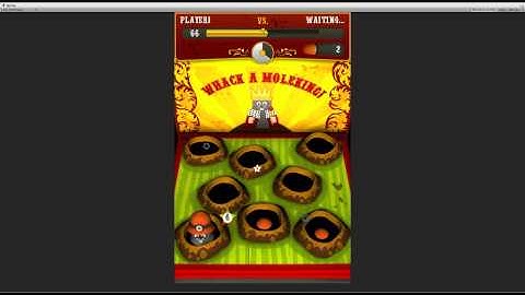 Wack-A-Mole, mobile game made in Unity3D