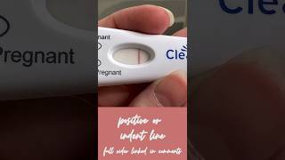 Live Pregnancy Test #infertility #ttc #clearblue