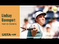 Lindsay Davenport | Top-10 Points | US Open の動画、YouTube動画。