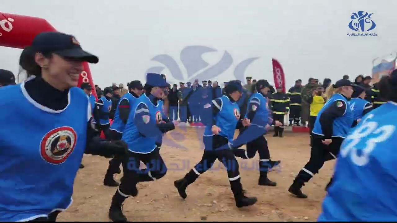 الجلفة :  170 مشاركا في الطبعة ال12 لنصف مراطون أعوان الحماية المدنية