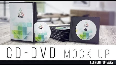 Create CD/DVD cover design mockup with after effects template free download