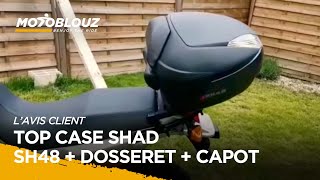 Marc, client Motoblouz, présente le TOP CASE SHAD SH48 + DOSSERET + CAPOT GRIS FONCE