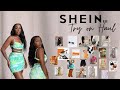 Big try on haul shein summer edition robes tops maillot de bain accessoire chaussure jupes