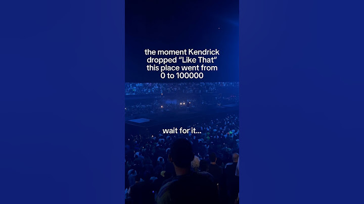 Kendrick performs “Like That” for the first time EVER!! #likethat #kendricklamar rick