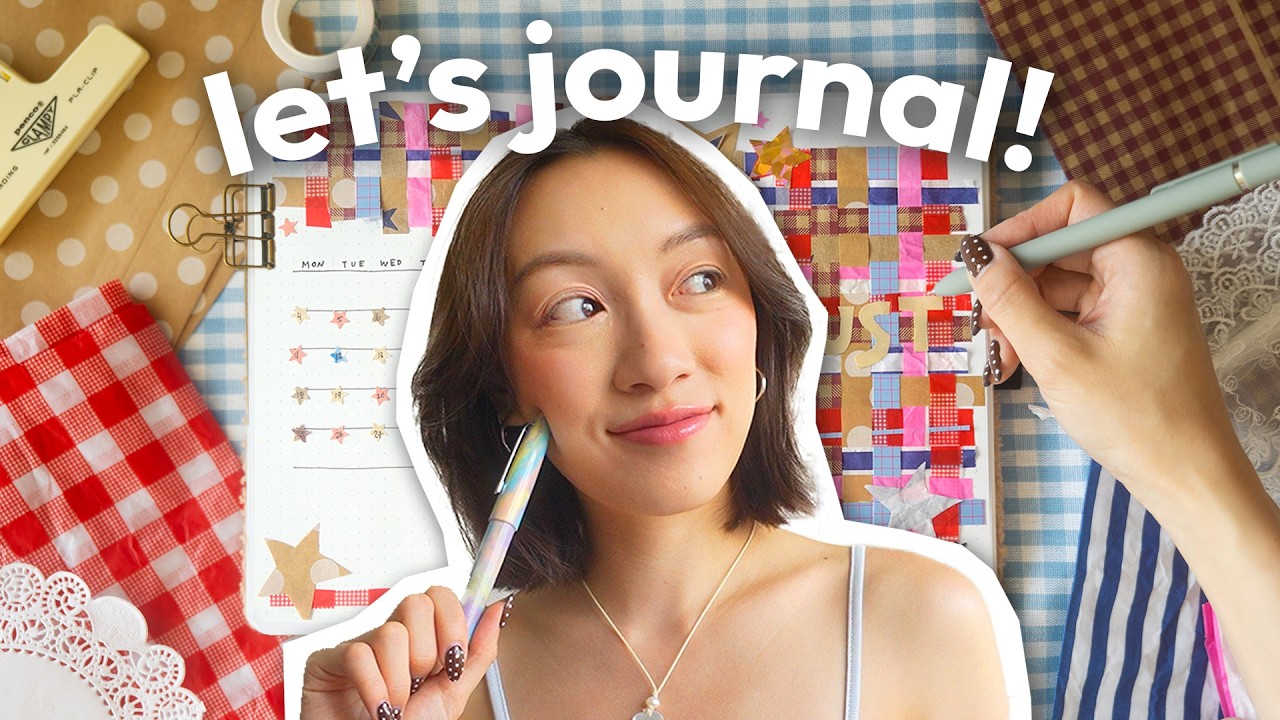 journal with me! ⭐️ (august bullet journal + junk journal)