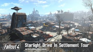 Fallout 4 - Starlight Drive In Settlement Build Tour