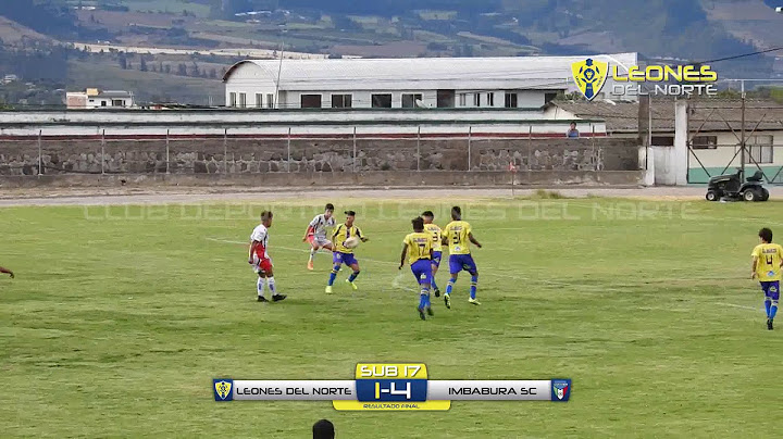 SUB 17 LEONES DEL NORTE 1 - IMBABURA SC 4 (FECHA 11)