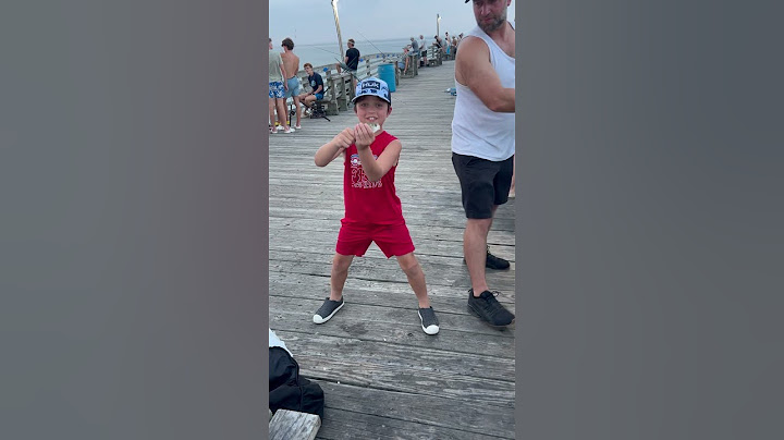 Catch and release on Avalon pier in outer banks North Carolina #obx #hatterasisland #pigbeach #rt12