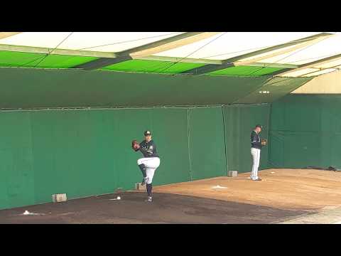 【プロ野球】東京ヤクルトスワローズ 沖縄キャンプ 24星知弥13中尾輝 投球フォーム