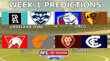 AFL FINALS WEEK 1 TIPS & PREDICTIONS