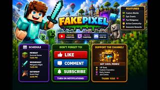 FAKEPIXEL SKYBLOCK #minecraft #minecraftlivestream  #hypixel #fakepixel #live #livestream