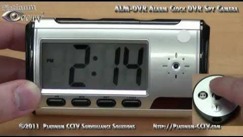 Continuous Video Recording Mode - Hidden Nanny Alarm Clock Spy Camera - ALM-DVR1 ALM-DVRHD1