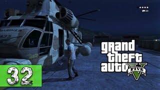 Grand Theft Auto 5 Walkthrough Part 32 - Military Base 4 Stars Get the Chopper - Let