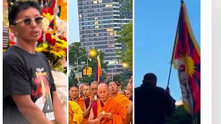 Prayerss for Lobga Rangzen la In front UN Ny