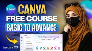 Learn Canva From Basic To Advance | Free Canva Mobile Course | Elements &amp; Shape Tools | Lecture #3