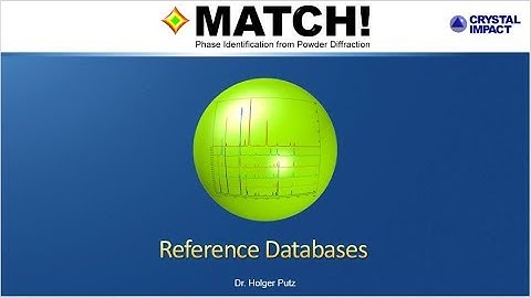 Match! Reference Database Basics