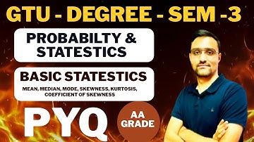 GTU - DEGREE - SEM - 3 - PROBABILITY AND STATESTICS - RANDOM VARIABLES