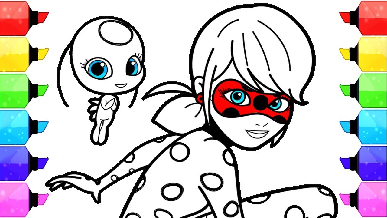 Miraculous Ladybug  Coloring  Pages  How to Draw and Color  