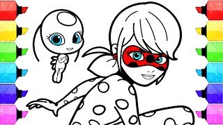 Miraculous Ladybug Coloring Pages | How to Draw and Color Ladybug and Cat Noir Coloring Book