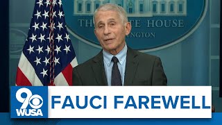 Dr. Fauci's farewell from the White House