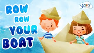 Row Row Row Your Boat Song | Bedtime Lullaby | Kids Academy