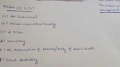 Theory Part of Assessment of  Firm series - 1 for 6th SEM B.Com Business Taxation