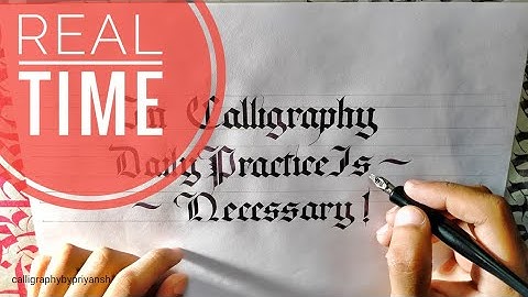 Real Time Calligraphy | Gothic Calligraphy ASMR