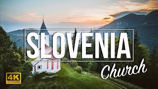 Slovenia Church during Sunset 4K