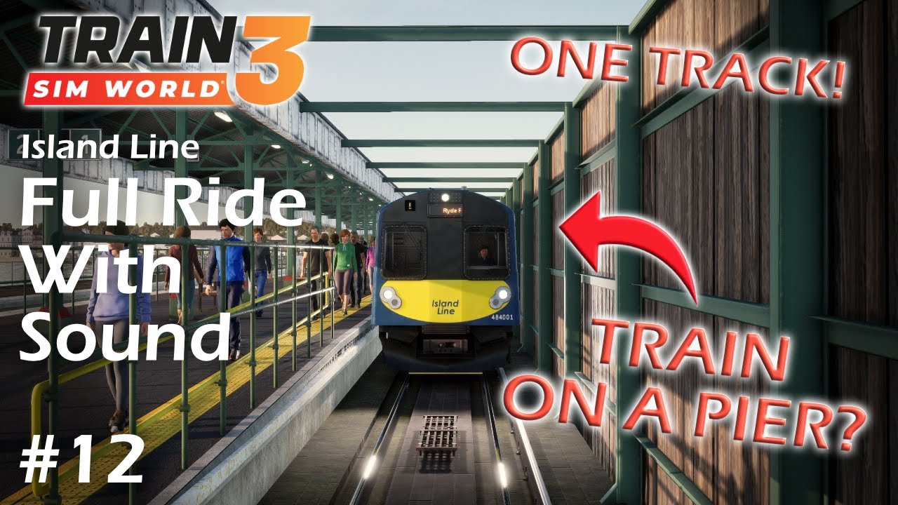 A Train On A Pier Island Line full Cabride Shanklin Ryde Pier a-train-on-a-pier-island-line-full-cabride-shanklin-ryde-pier