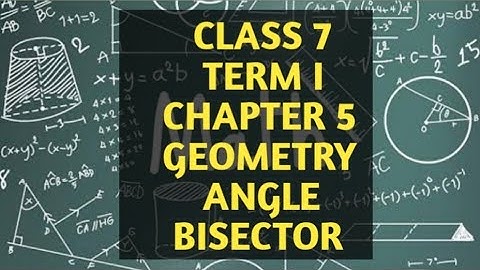Class 7 Term I chapter 5 Practical geometry construction of angle bisector