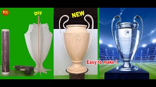 Как сделать трофей Лиги чемпионов УЕФА из гипса и пвх #championsleague#diytrophy