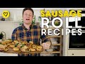 How To Make Home Made Sausage Rolls With Meat & Veggie Fillings