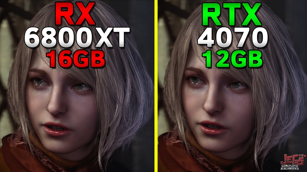 RTX 4070 vs RX 6800 XT - Test in 10 Games 