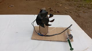 How To Make Adjustment DIY Fan At Home | Make A Fan Using DC Motor |