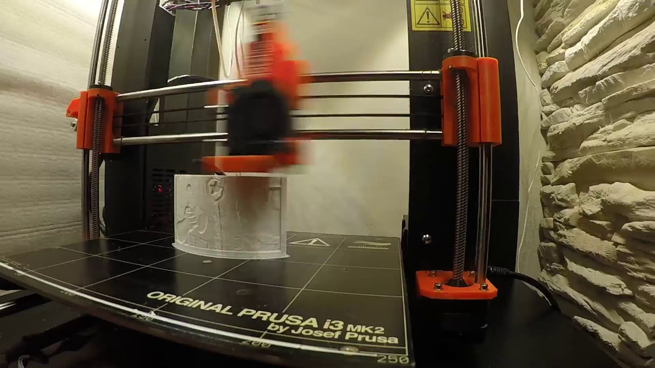 Prusa i3 MK2S MMU Lithophane printing timelapse - YouTube