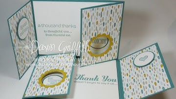 Double Gate Fold Double Peek a Boo card with Dawn