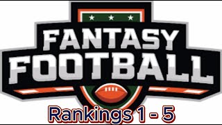 2024 Fantasy Football ESPN Player Rankings: 1 - 5