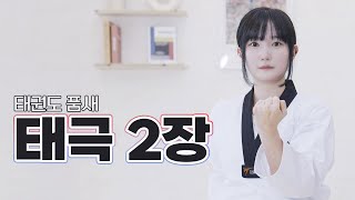 지의사범) 태권도품새 | 태극2장