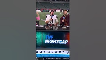Thumbnail of Joe Burrow starts the “Who Dey” chant after TNF 🗣️