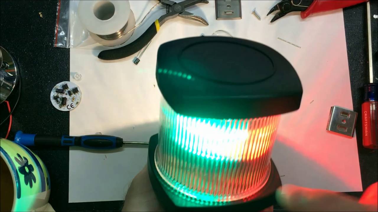 Convert your anchor light to a combination LED tri-color & anchor light ...