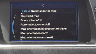 Audi Voice Command Navigation "Help"