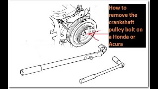 Acura & Honda Crankshaft Bolt Removal