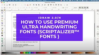 How to Use Premium Ultra Handwriting Fonts (Scriptalizer™ Fonts )with iDraw Pen Plotters screenshot 5