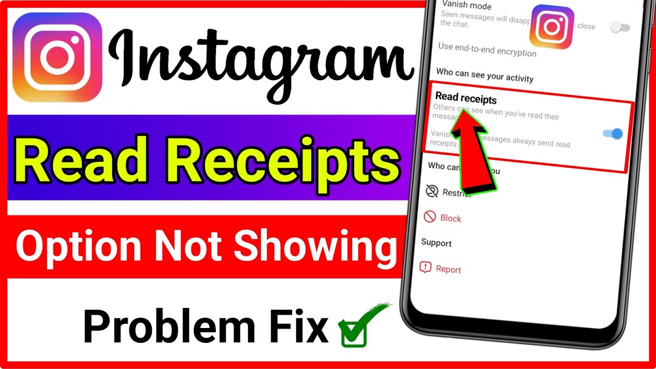 Instagram Read Receipts Option Not Showing Fix Read Receipts Not Instagram Read Receipts Option Not Showing Fix Read Receipts Not