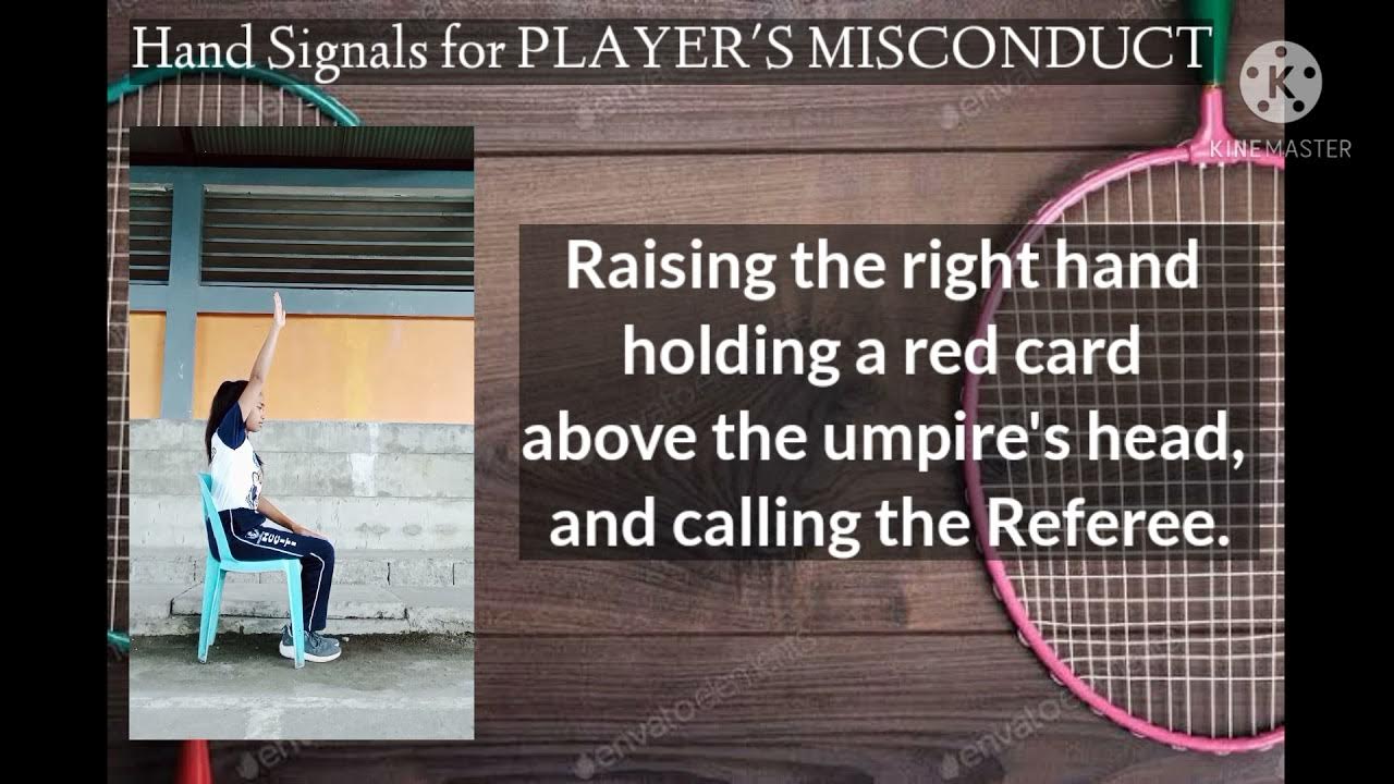 The Hand Signals used in Officiating Badminton (P.E Activity) YouTube