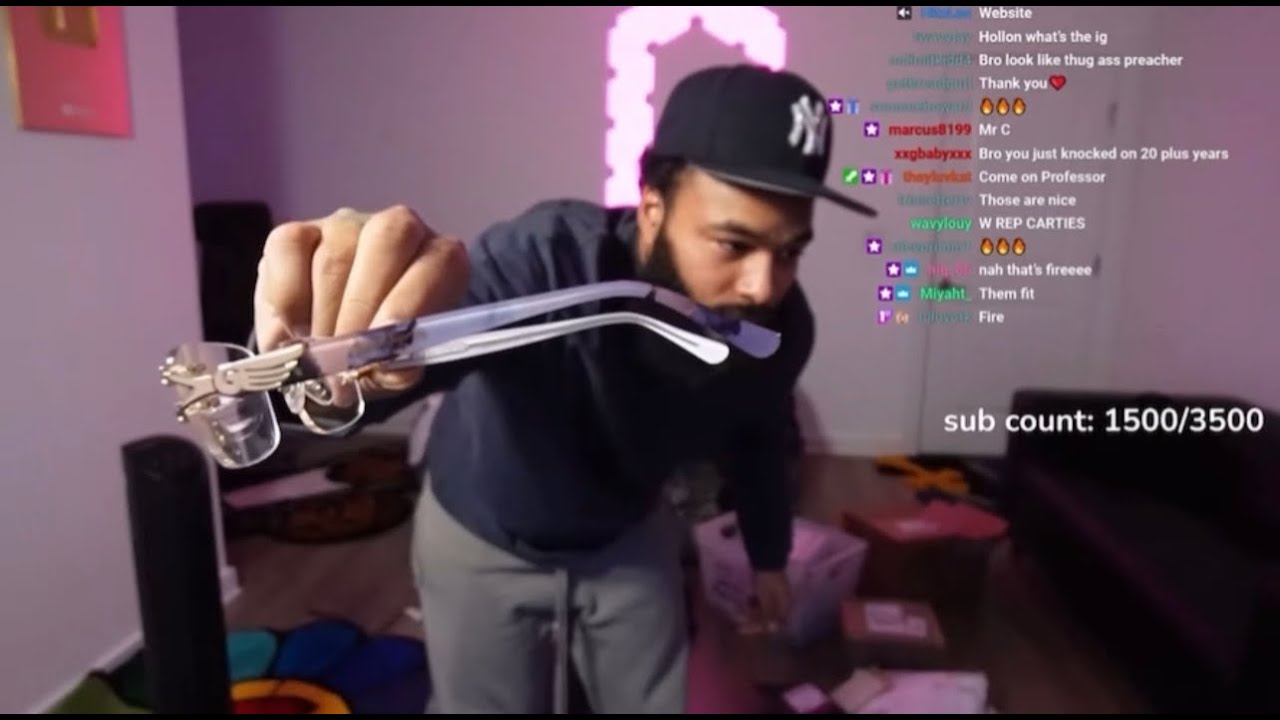 ClarenceNYC Live Reaction 🔥 Unboxing Sophe Sierra Marble Rimless Frames