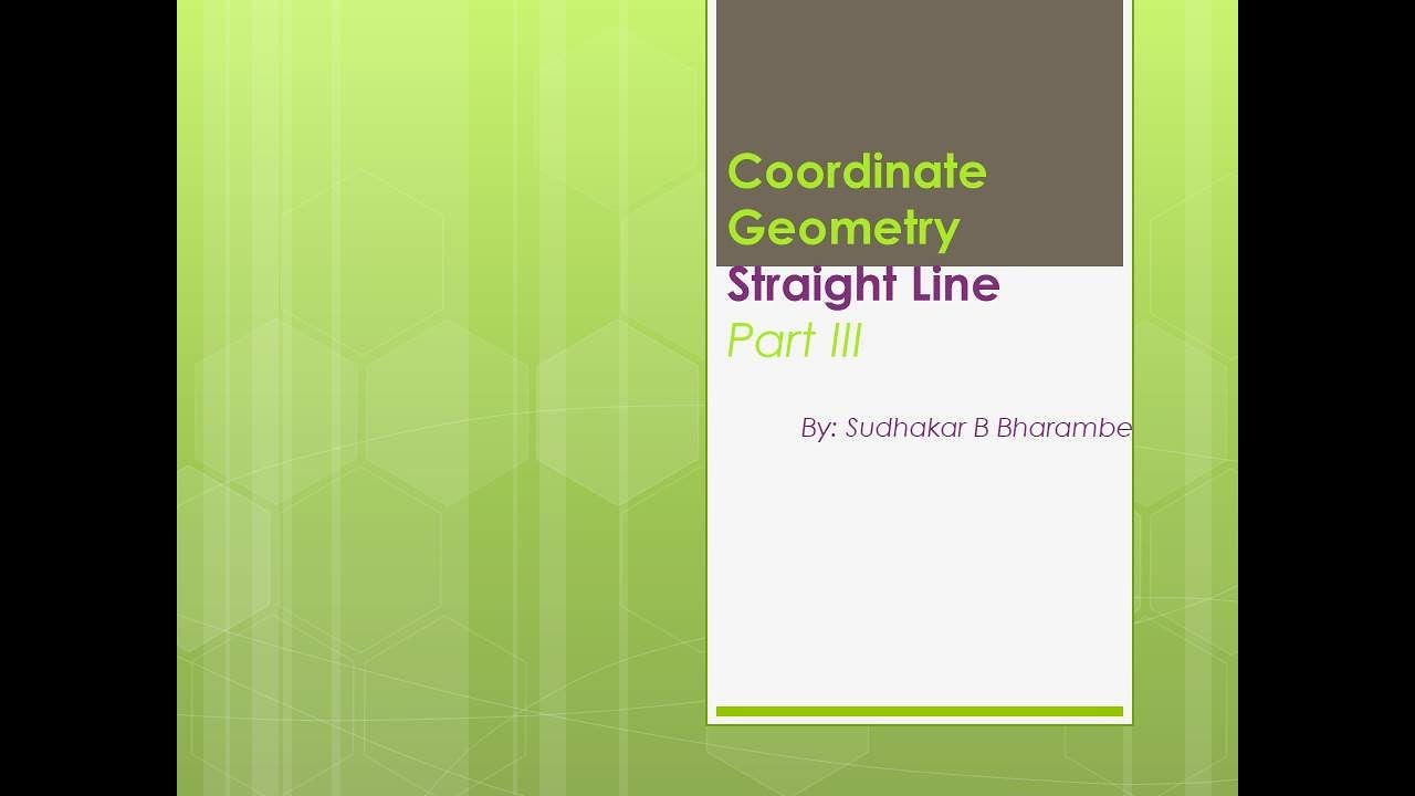 Straight line part 3 - YouTube
