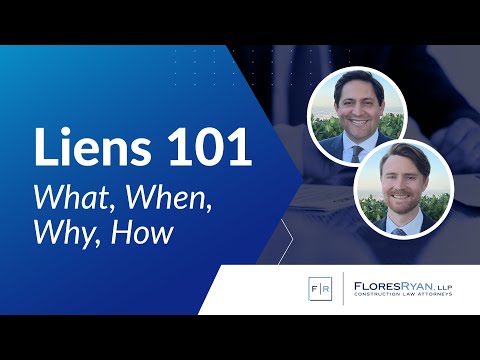 Liens 101: What, When, Why, How - video from Levelset